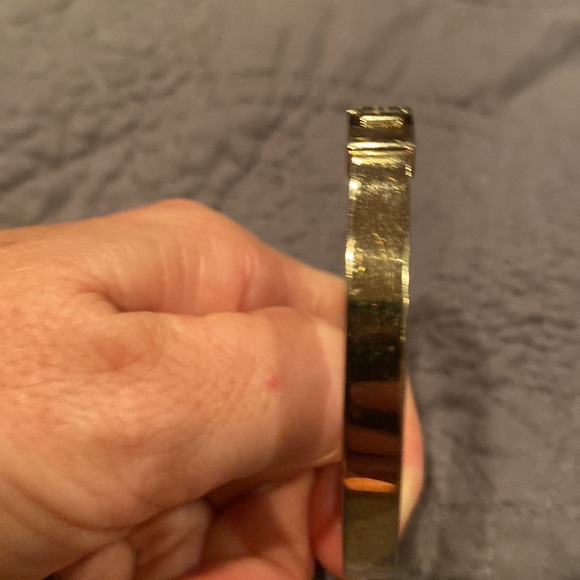 Gold tone Michael Kors crystal pane bangle bracelet. Great condition. - Picture 5 of 12